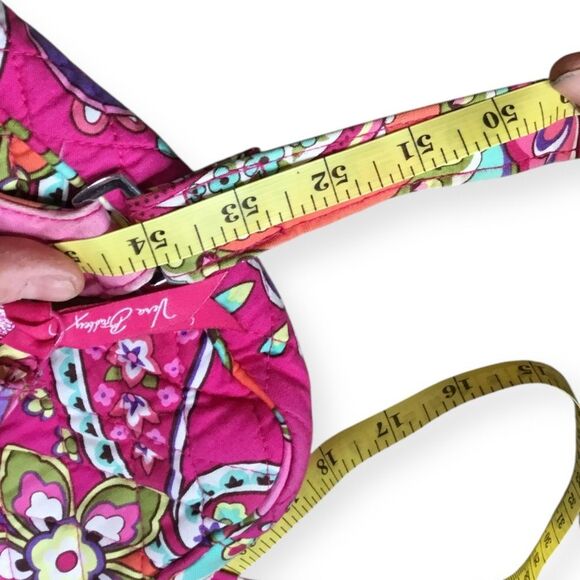 VERA BRADLEY Pink Swirls Multi-Pocket Quilted Crossbody Bag - Picture 4 of 7